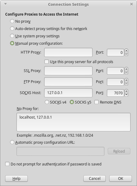 Screenshot-Connection Settings
